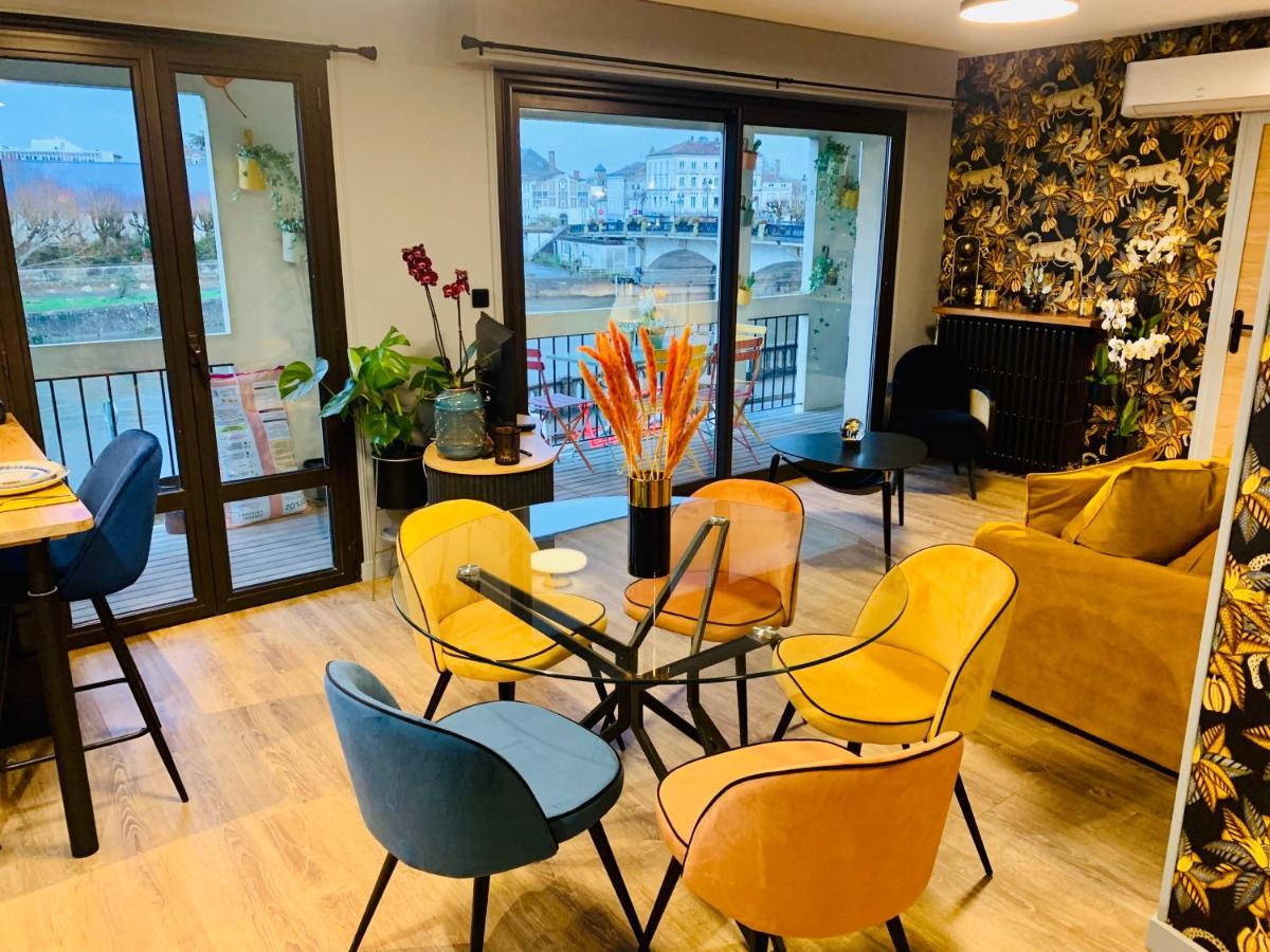 "Au Fil De La Charente" - Coeur De Saintes - Wifi Clim - Classe 4 Etoiles - 4 Pers Ngoại thất bức ảnh